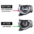 Load image into Gallery viewer, OEM STYLE PLUG & PLAY LED MATRIX HEADLIGHTS FOR ROVER DEFENDER 90 & 110 2020+