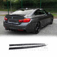 Load image into Gallery viewer, Black BMW car with ENKAHNZ F32 Bodykit Side skirts attached