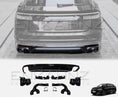 Load image into Gallery viewer, Audi SQ8 rear diffuser and exhaust tips with Enkahnz branding on a white background.
