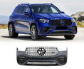 Load image into Gallery viewer, Blue Mercedes-Benz SUV with a front bumper grille on a clear background, featuring Enkahnz branding.