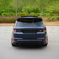 Load image into Gallery viewer, Rear angle of Range Rover Sport 2018–2022 with Enkahnz LM style bodykit, emphasizing the refinished tail design