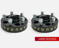 Load image into Gallery viewer, 2x 45MM 5X120 72.6CB BARUGZAI WHEEL SPACERS FOR RANGE ROVER