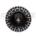 Load image into Gallery viewer, Face shot of Barugzai Monoblok 22" alloy wheel, finished in Gloss Black Polished Face. Shot on a white background
