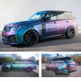 Load image into Gallery viewer, Chameleon Range Rover L405 2018-2021, fitted with Barugzai Bison bodykit, parked on a road with a grey background. Fitted with Barugzai Shuracan 24" alloy wheels in Gloss Black