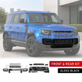 Load image into Gallery viewer, GLOSS BLACK FRONT & REAR BLACK PACK KIT FITS DEFENDER 90/110 L663 2020+