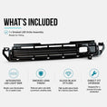 Load image into Gallery viewer, SMOKED LED GLOSS BLACK FRONT GRILLE FITS DEFENDER L663 90 / 110 / 130 2020+