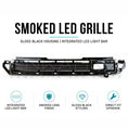 Load image into Gallery viewer, SMOKED LED GLOSS BLACK FRONT GRILLE FITS DEFENDER L663 90 / 110 / 130 2020+