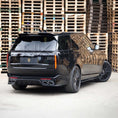 Load image into Gallery viewer, MSY STYLE GLOSS BLACK REAR DIFFUSER WITH CHROME TIPS FOR RANGE ROVER L460 2022+