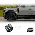 Load image into Gallery viewer, GLOSS BLACK SIDE WING VENTS FOR LAND ROVER DEFENDER L663 90 / 110 2020+