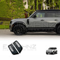 Load image into Gallery viewer, GLOSS BLACK SIDE WING VENTS FOR LAND ROVER DEFENDER L663 90 / 110 2020+