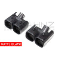 Load image into Gallery viewer, TQ STYLE MATTE BLACK QUAD EXHAUST TIPS FITS DEFENDER 90/110 L663 2020+