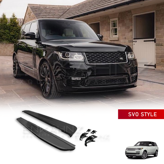SIDE STEPS BLACK EDITION FOR RANGE ROVER VOGUE SVO STYLE L405 | 2013-2017
