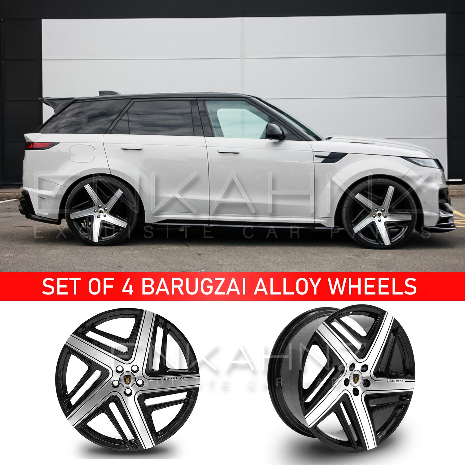 23" BARUGZAI ELEVEN ALLOY WHEELS FOR LAND ROVER | RANGE ROVER | G WAGON
