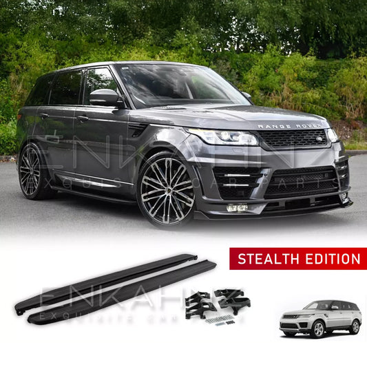 SIDE STEPS RUNNING BOARDS BLACK EDITION FOR RANGE ROVER SPORT L494 2013-2017