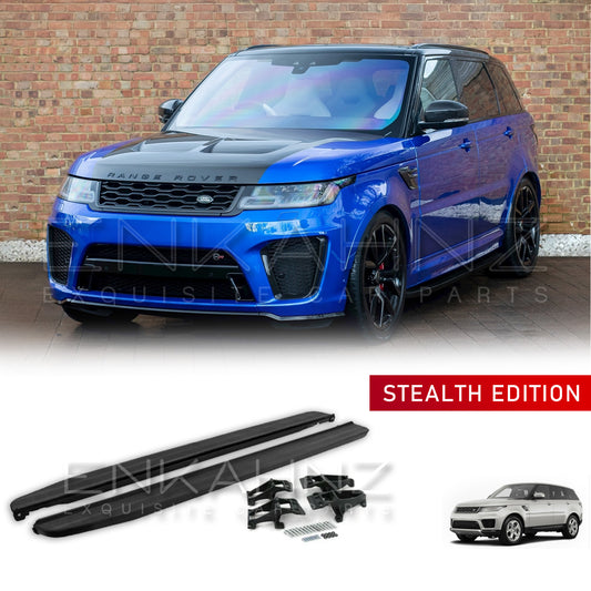 SIDE STEPS RUNNING BOARDS BLACK (2018-2022) FOR RANGE ROVER SVR L494