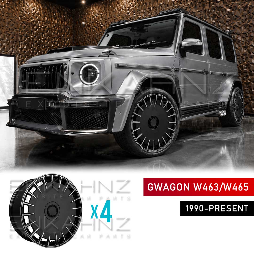 23" B-STYLE MONOBLOCK ZM FORGED ALLOY WHEELS TO FIT MERCEDES G-WAGON W463/W464/W465 — SET OF 4