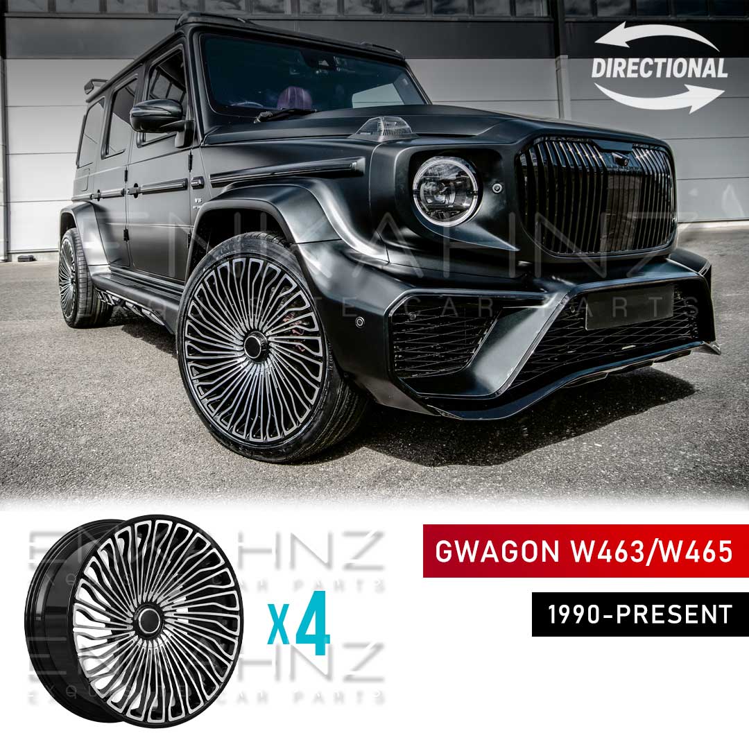 23" G900 MAYBACH-STYLE FORGED ALLOY WHEELS TO FIT MERCEDES G-WAGON W463/W464/W465 — SET OF 4