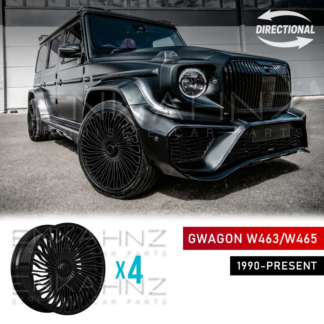 23" G900 MAYBACH-STYLE FORGED ALLOY WHEELS TO FIT MERCEDES G-WAGON W463/W464/W465 — SET OF 4