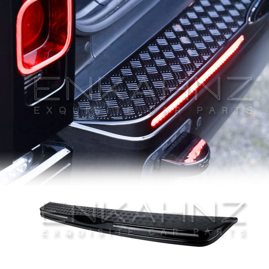 REAR BOOT PLATE PROTECTOR FOR DEFENDER L663 WITH INTEGRATED LED BRAKE LIGHTS
