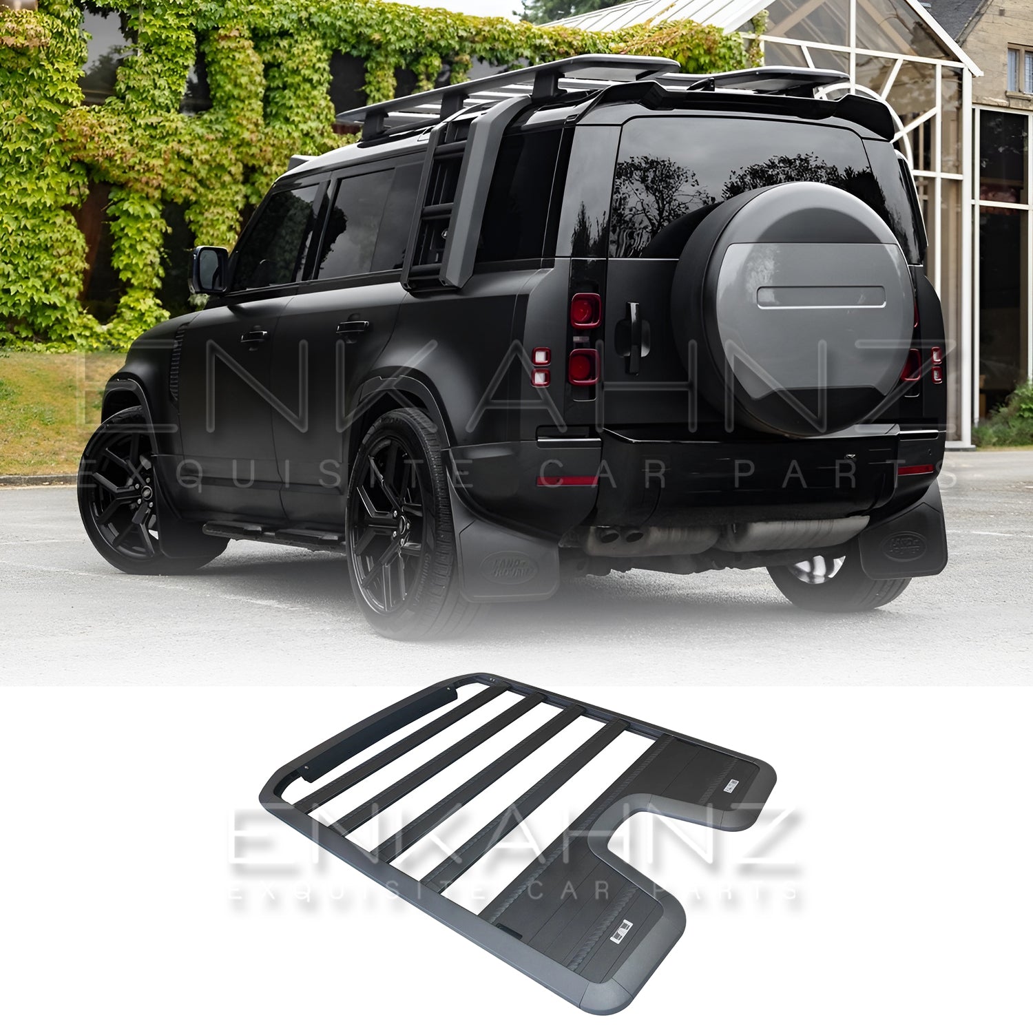 STEALTH BLACK ROOF RACK FOR LAND ROVER DEFENDER STYLE 110 L663 2020