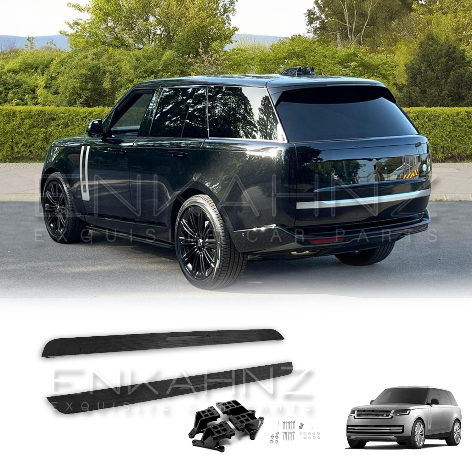 SIDE STEPS STEALTH BLACK EDITION 2023+ FOR RANGE ROVER VOGUE STYLE L460