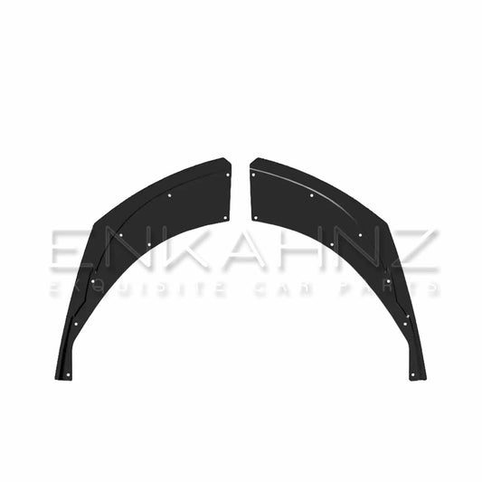 Front view of the Enkahnz rear bumper corner styling accessory on a white background