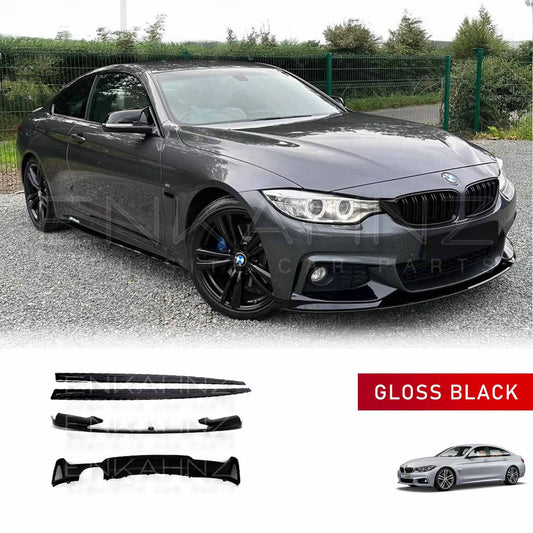 Grey Bmw fitted with ENKAHNZ F32 bodykit made to fit for BMW series 4gloss black