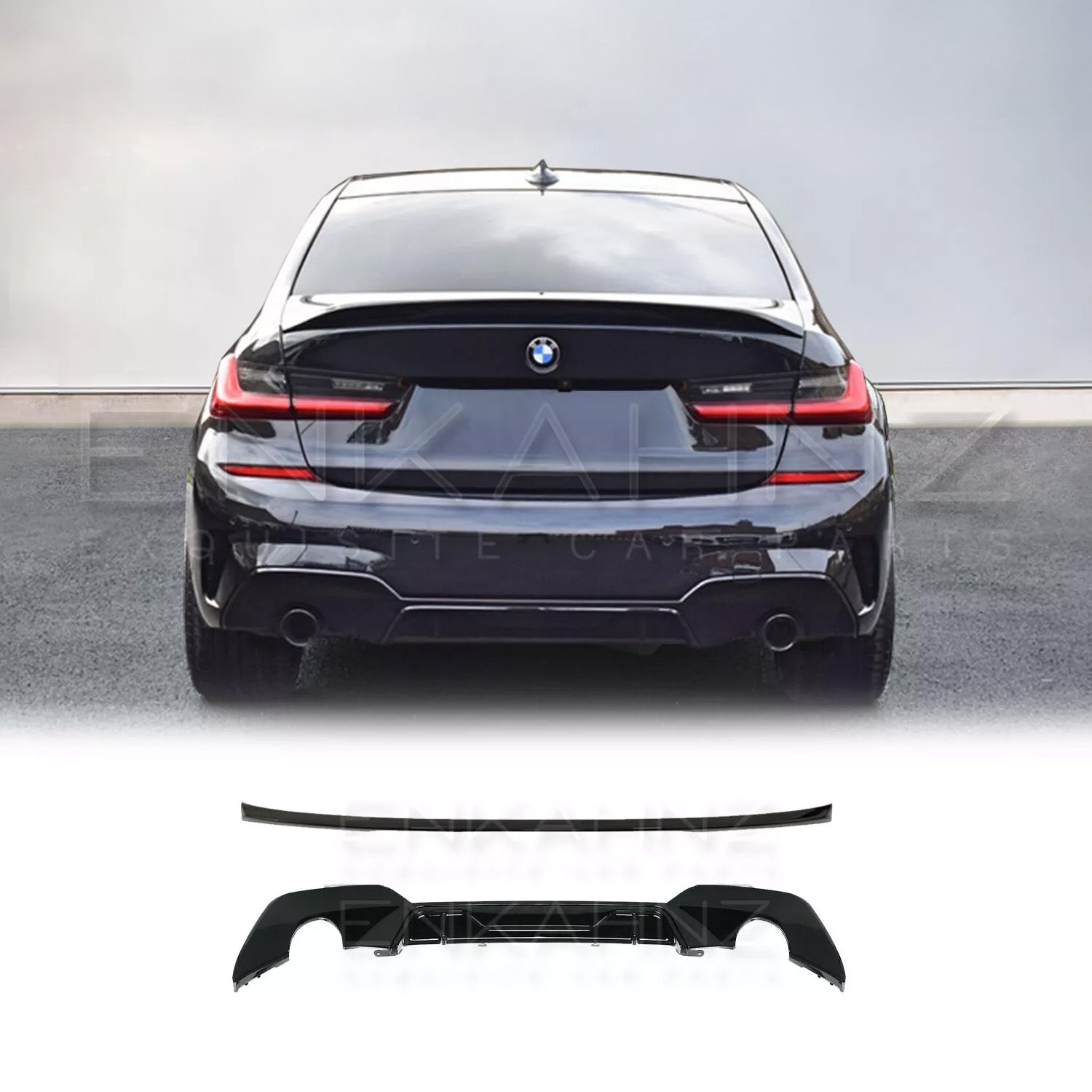 BMW Series 3 G20 Fitted with ENKAHNZ Bodykit rear exhaust 