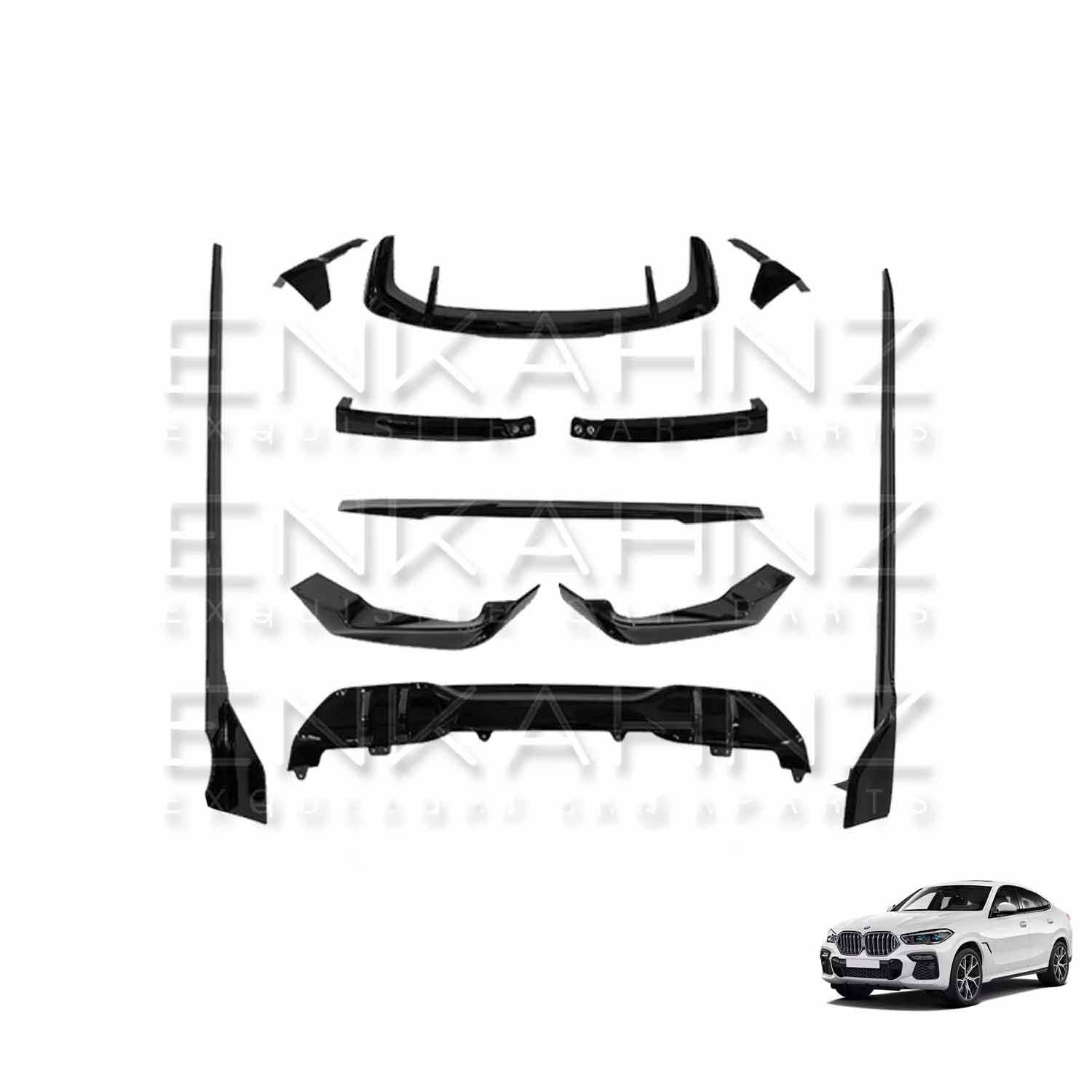 GLOSS BLACK AERO BODYKIT FOR BMW X5 G05 LCI (2023+)