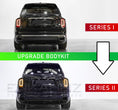 Load image into Gallery viewer, Comparison of a black SUV with 'Upgrade Bodykit' text between 'Series I' and 'Series II'.
