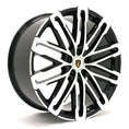 Load image into Gallery viewer, Angle shot of Barugzai Dawn 22" finished in Gloss Black Polished Face, on a white background 

