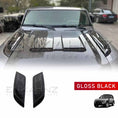Load image into Gallery viewer, Enkahnz Bonnet Vents Gloss Black fit on Defender 90/110/130 with product image at the bottom with backdrop
