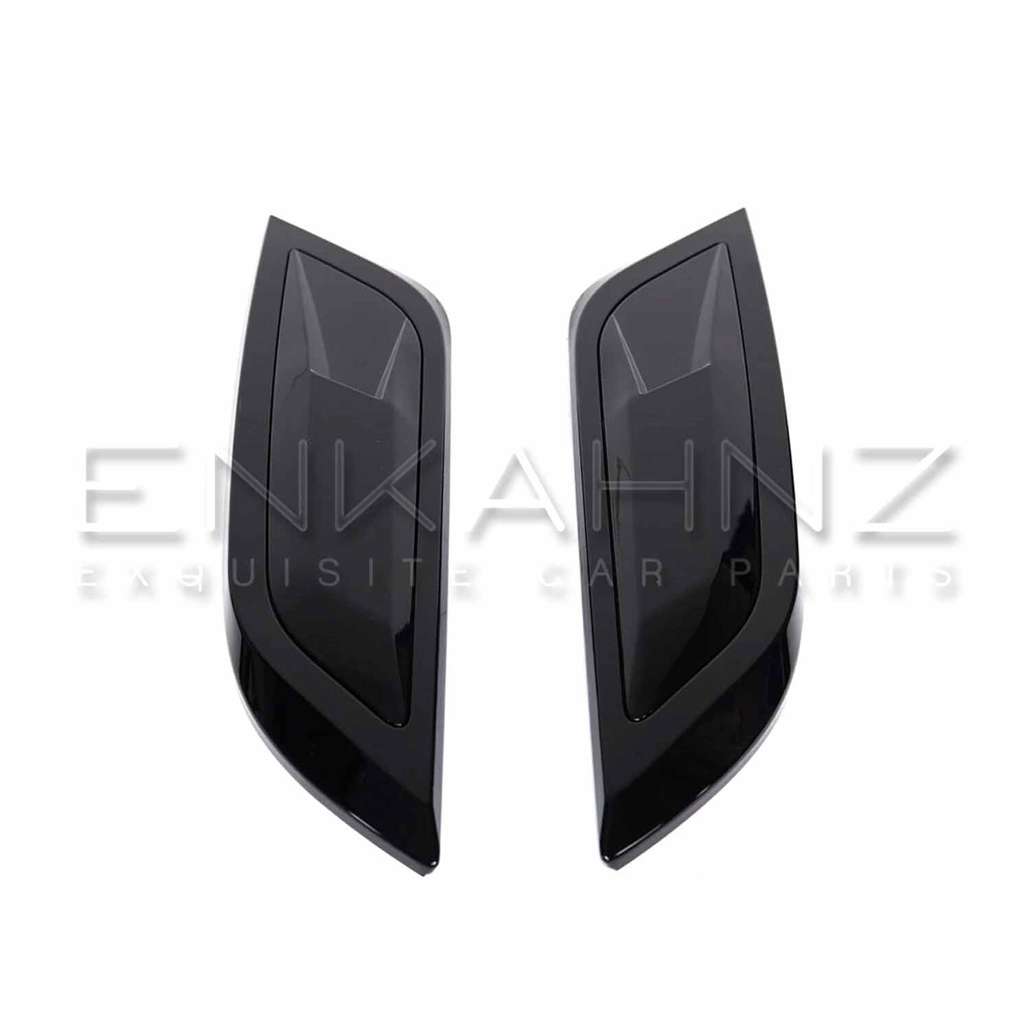 Enkahnz Bonnet Vents Gloss Black that fit on Defender 90/110/130 product displayed with a white backdrop