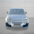 Load image into Gallery viewer, Front View of the Defender 110 fitted with ENKAHNZ bumper cover corner left and right highlighted
