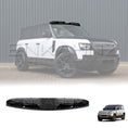 Load image into Gallery viewer, front-right angle of a white Defender, showing the LED light bar placement on the windshield’s top.
