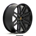 Load image into Gallery viewer, Angle shot of Barugzai Exel 24" finished in Gloss Black, on a white background 
