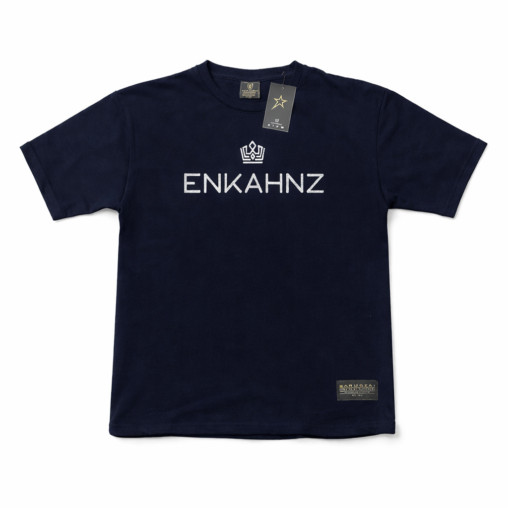 Enkahnz Trademark Crown T-Shirt – Black in a White Background 