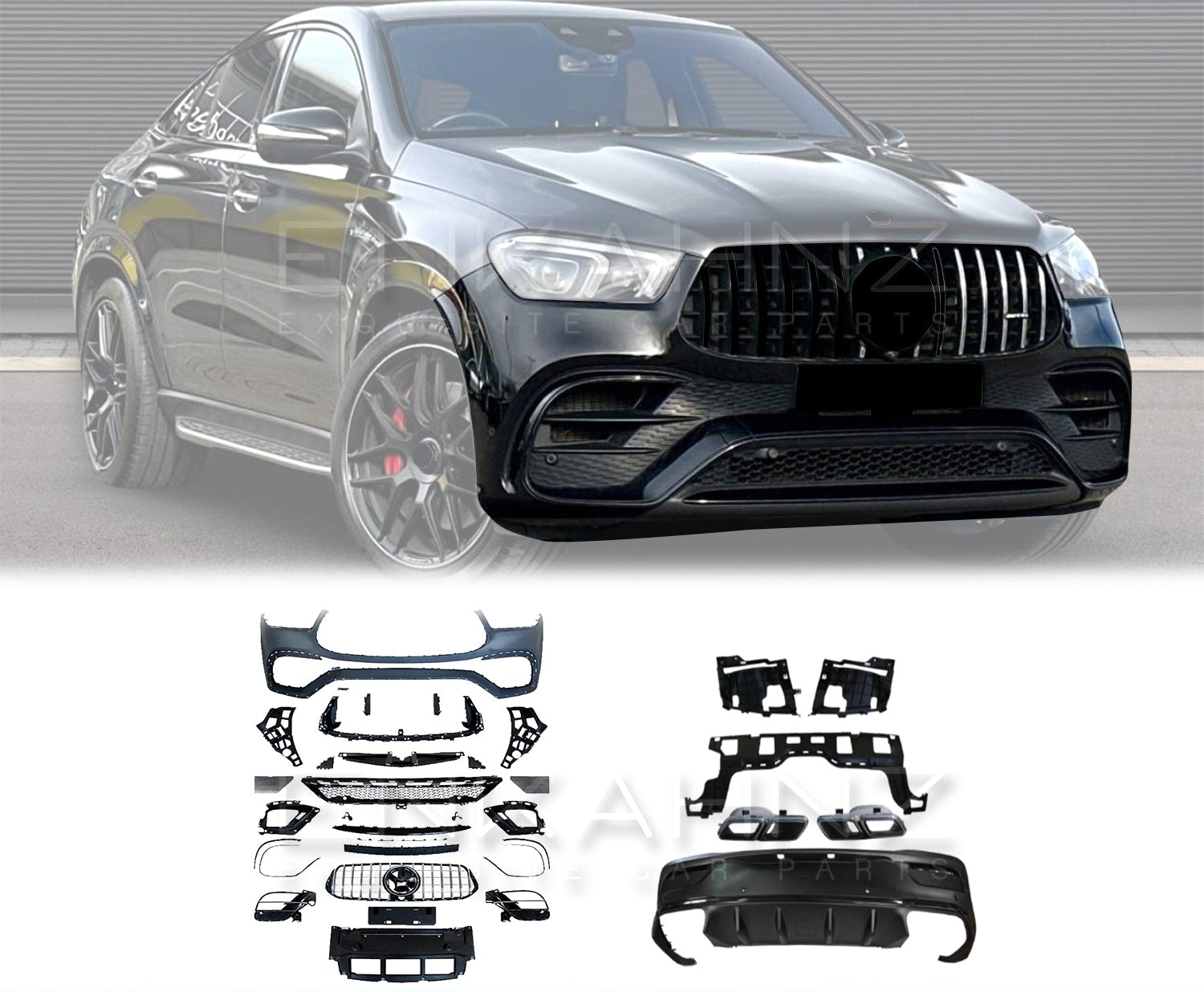 GLE63 STYLE BODYKIT FOR MERCEDES GLE COUPE 2019 - 2023