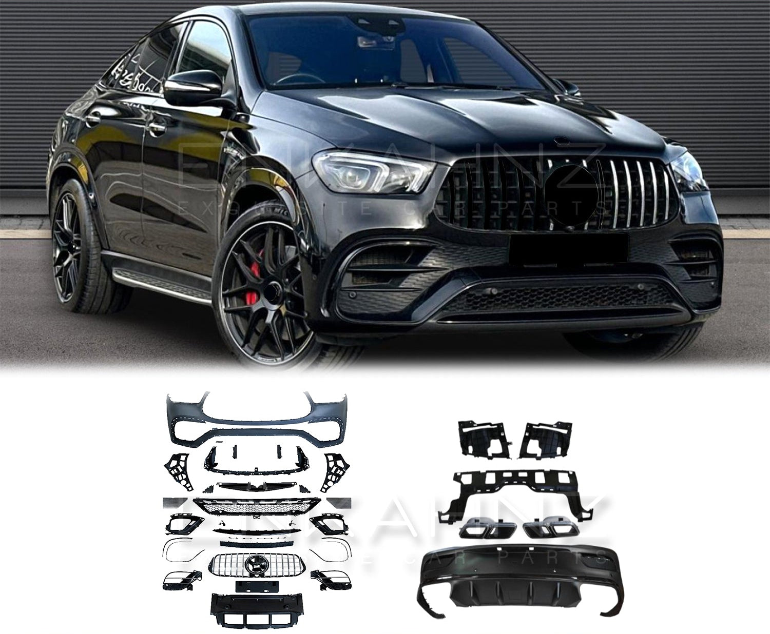 GLE63 STYLE BODYKIT FOR MERCEDES GLE COUPE 2019 - 2023