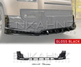 Load image into Gallery viewer, Front Quarter White Shot Defender 90 110 Front Splitter Gloss Black. 
