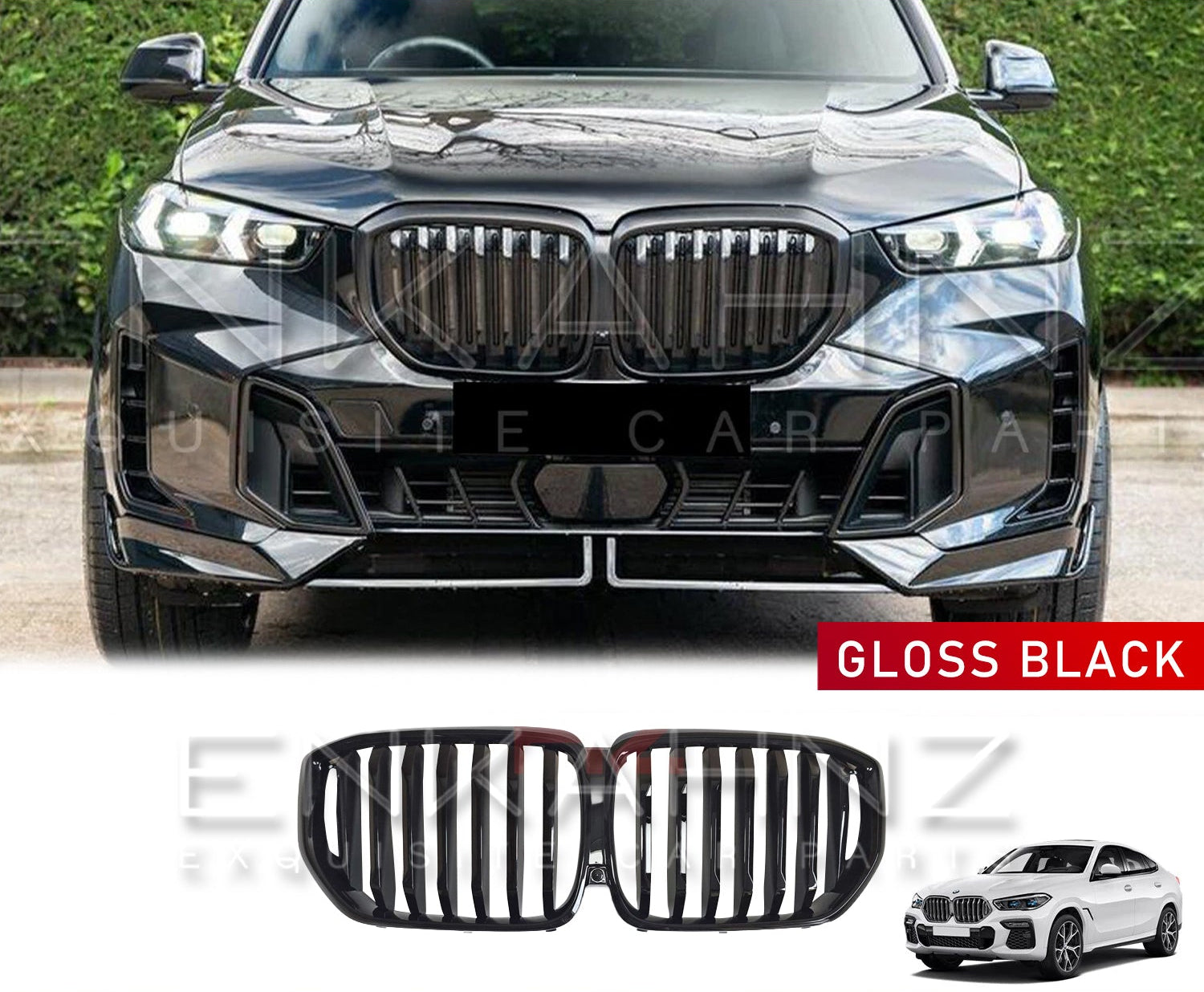 Front View Kidney Grille image of the LCI BMW 2023-2025.