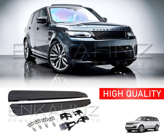 HIGH QUALITY SIDE STEPS RUNNING BOARDS BLACK (2015-2017) FOR RANGE ROVER SVR L494
