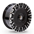 Load image into Gallery viewer, Angle shot of Barugzai Monoblok 22" finished in Gloss Black Polished Face, on a white background 
