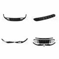Load image into Gallery viewer, Enkahnz Audi Q8 2018+ front splitter, 3-piece design shown from four angles: top, front, side, and close-up detail
