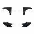 Load image into Gallery viewer, Product image collage of ENKAHNZ wings for Range Rover Sport 2013-2017 displayed from four different angles on a white background, highlighting design and finish details.
