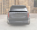 Load image into Gallery viewer, Gloss black Mid Boot Spoiler of a Range Rover Vogue L460 2022+ in an opaque white background of the range rover in a ware house background with Enkahnz Branding. 
