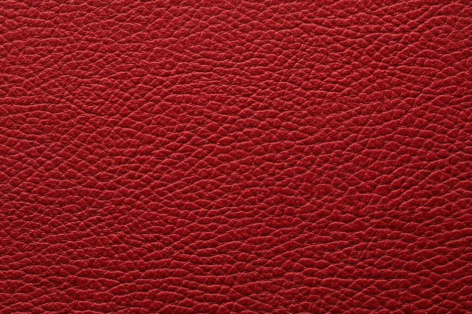 Close-up of red leather texture