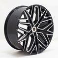 Load image into Gallery viewer, Angle shot of Barugzai Shuracan 22" finished in Gloss Black Polished Face, on a white background 
