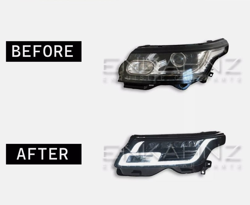 PLUG & PLAY FACELIFT HEADLIGHTS FOR RANGE ROVER VOGUE L405 OLD TO NEW(2013-2022)