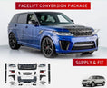 Load image into Gallery viewer, FACELIFT CONVERSION BODYKIT FOR RANGE ROVER SPORT STYLE SVR L494 (2013-2022)

